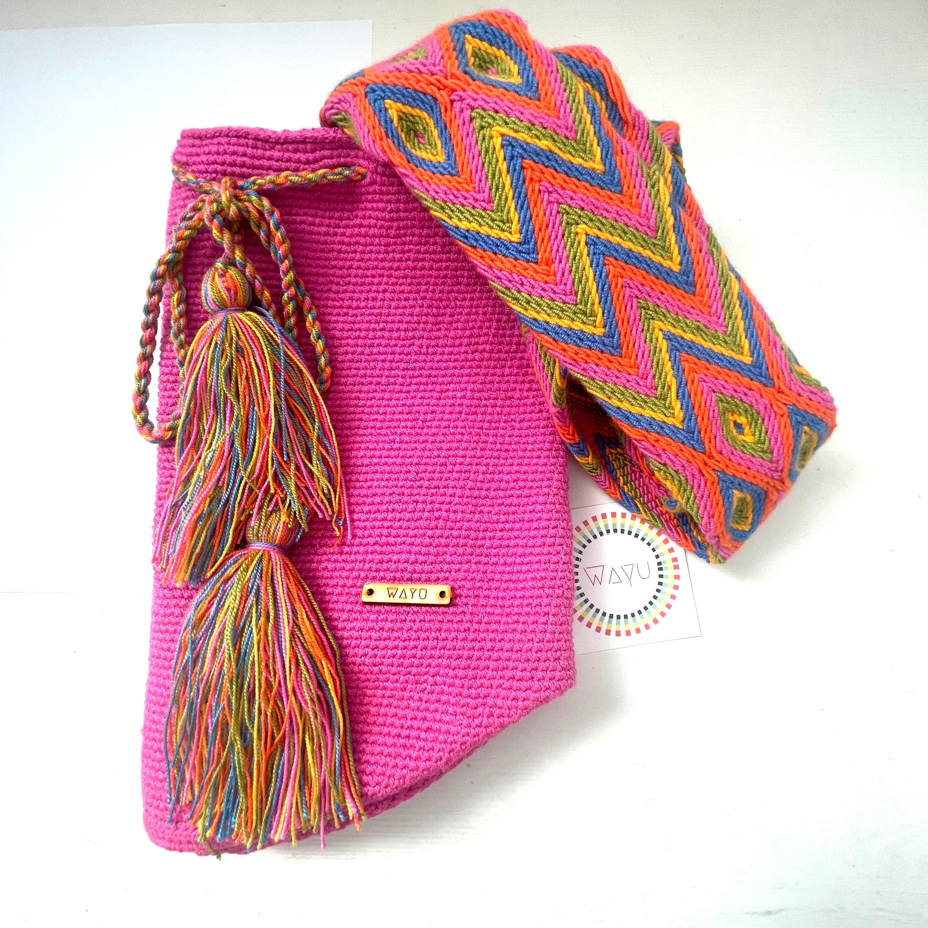 Fuchsia Wayuu Bucket Bag