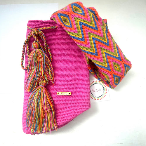 Fuchsia Wayuu Bucket Bag