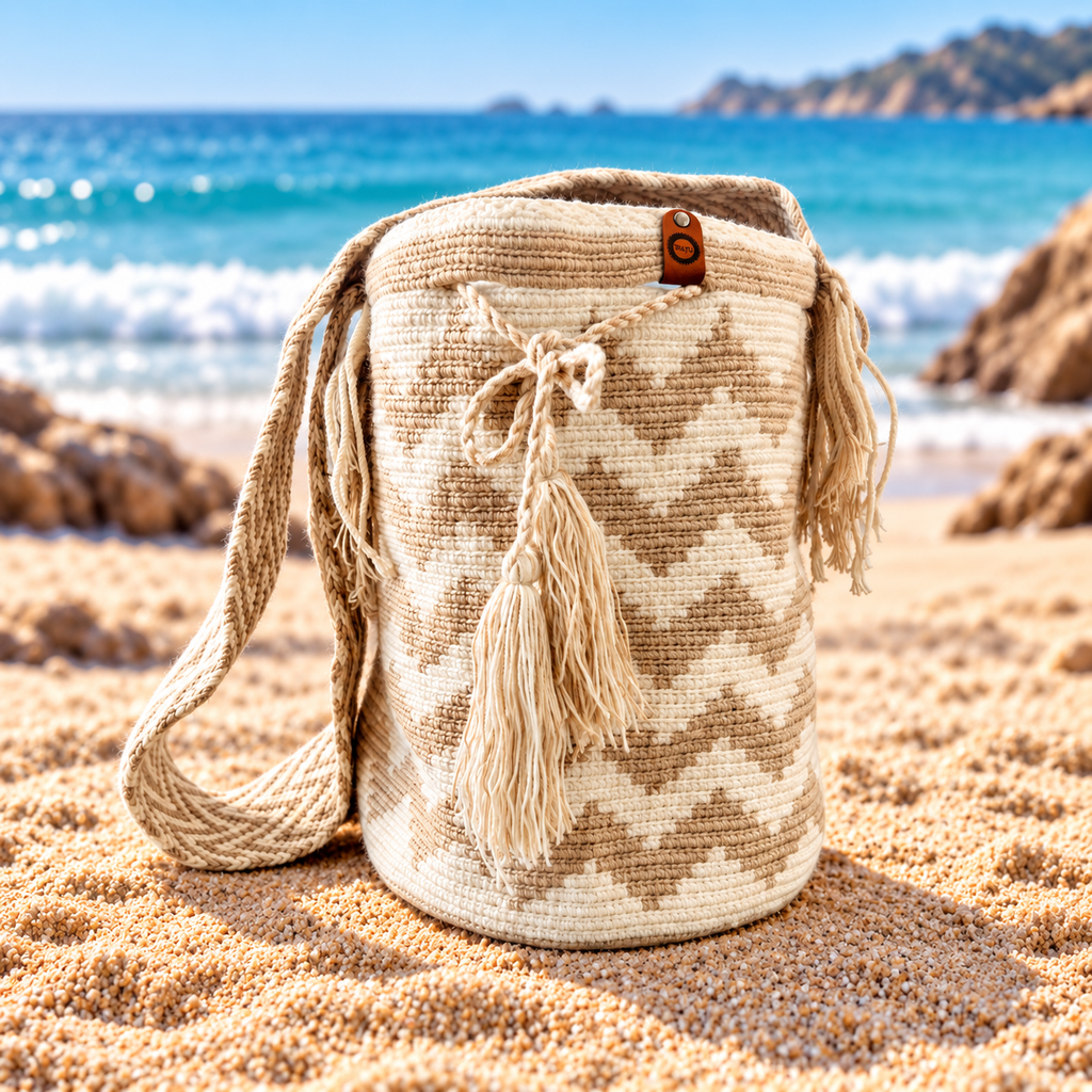 Ivory & Sand Wayuu Bucket Bag
