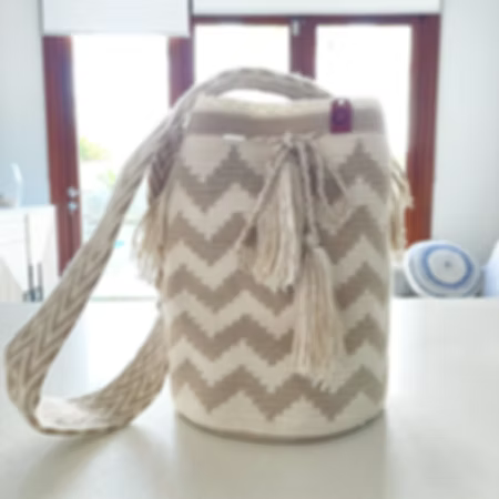 Ivory & Sand Wayuu Bucket Bag