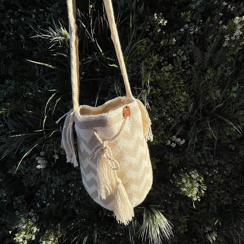 Ivory & Sand Wayuu Bucket Bag